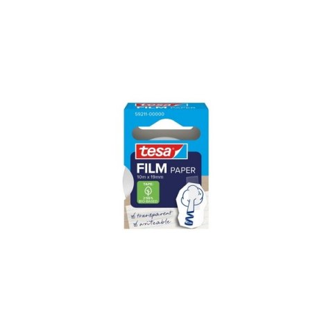 Taśma biurowa papierowa Tesafilm, transparentna, 10 m _ 19 mm, 59211_00000_00 TS, Tesa Tesa