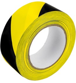 Taśma ostrzegawcza samoprzylepna czarno-żółta GRAND 48mm 50m SOLVENT/kauczuk naturalny 130-1960 Grand