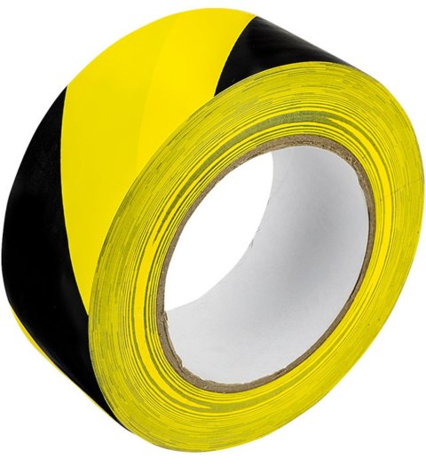 Taśma ostrzegawcza samoprzylepna czarno-żółta GRAND 48mm 50m SOLVENT/kauczuk naturalny 130-1960 Grand