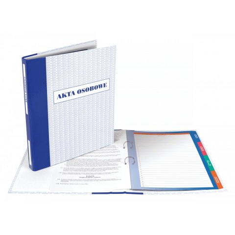 Teczka do akt osobowych FILE A4 - biało-niebieski 1200g 30mm 89423 Titanum