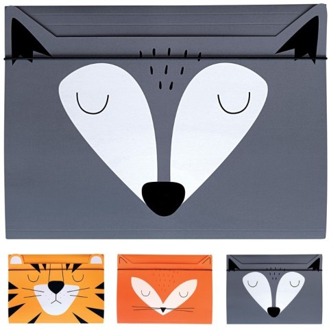 Teczka z gumką A4+ BeBe FRIENDS BOYS mix 3 wzorów INTERDRUK Interdruk