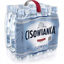 Woda CISOWIANKA 0.5l gazowana zgrzewka 12 szt. KAUCJA Cisowianka