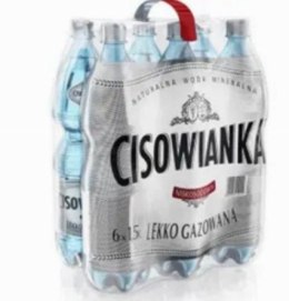 Woda CISOWIANKA 1.5l lekko gazowana zgrzewka 6 szt. KAUCJA Cisowianka