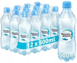 Woda KROPLA BESKIDU niegazowana 0.5L butelka PET zgrzewka 12 szt. KAUCJA Kropla Beskidu