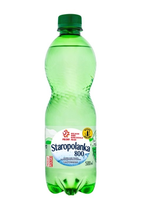 Woda STAROPOLANKA 0,5L gazowana zgrzewka 12szt. KAUCJA Staropolanka