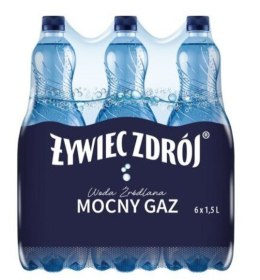 Woda ŻYWIEC ZDRÓJ 1.5l mocno gazowana zgrzewka 6 szt. KAUCJA Żywiec Zdrój