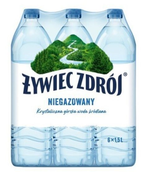 Woda ŻYWIEC ZDRÓJ 1.5l niegazowana zgrzewka 6 szt. KAUCJA Żywiec Zdrój