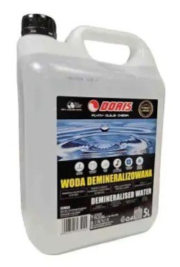 Woda destylowana, zdemineralizowana 5l kanister DORIS Doris