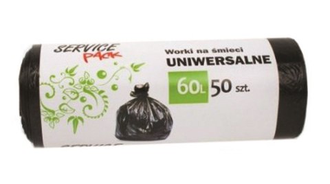 STELLA Worki 60l na śmieci HDLD, czarne (50 szt.) ST-HR-033713 Stella