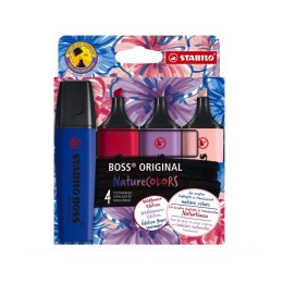 Zakreślacz Stabilo BOSS Original NatureColors, Wildflower, 4 kolory, 70/4_1_103_5 4 SZTUKI Stabilo