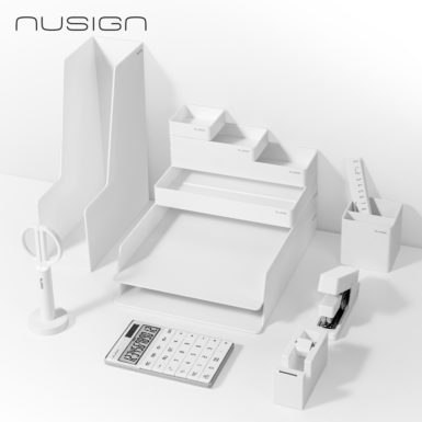 Zestaw na biurko Deli ENS003, 13 elementów, biały, ENS003_WH... Deli