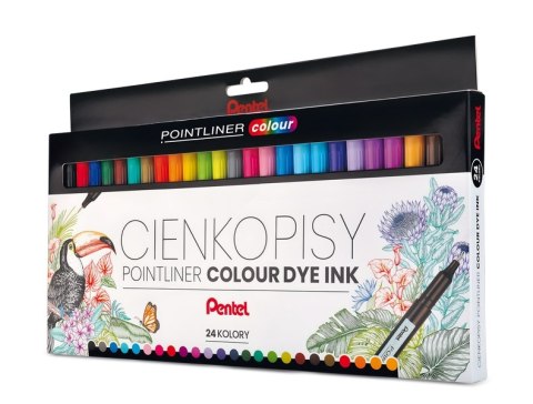 Zestawy POINTLINER colour 24 szt. S40-ST24PL Pentel Pentel