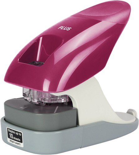 Zszywacz bezzszywkowy nabiurkowy (do 10 kartek) SL-112A bordowy, 31274 PLUS Plus Japan / Pentel