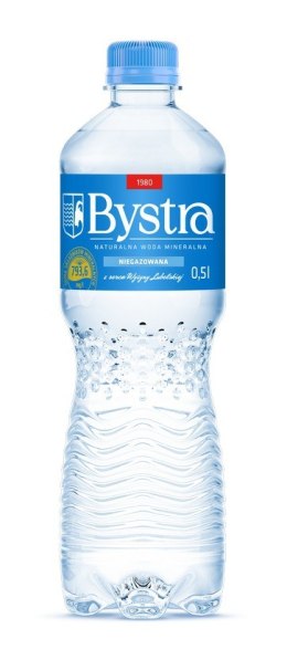 BEZ KAUCJI Woda BYSTRA 0.5l niegazowana zgrzewka 12 szt. Bystra