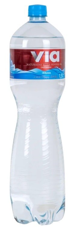 BEZ KAUCJI Woda VIA 1.5l gazowana zgrzewka 6 szt. VIA