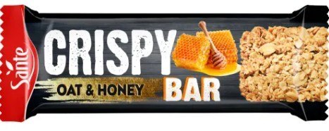 Crispy Bar Baton Owsiany z Miodem 40g, 5349 SANTE Sante