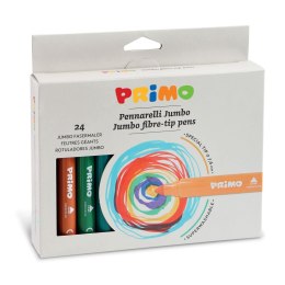 Flamastry szkolne Primo CMP Morocolor Jumbo, 8 mm, 24 kolory w pudełku 604JUMBO24 Primo