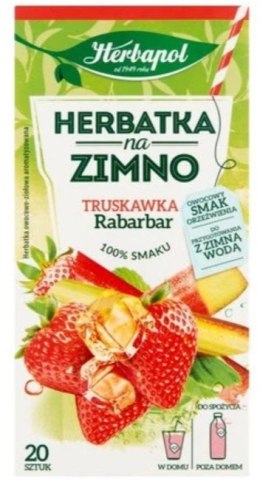 Herbata HERBAPOL NA ZIMNO Truskawka & Rabarbar (20 saszetek) Herbapol