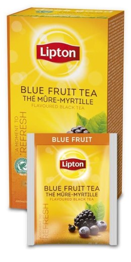 Herbata LIPTON BLUE FRUIT TRA 25k.fol czarna owoce jagodowe Lipton