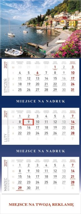 Kalendarz Trójdzielny 2027, KS055B ZATOKA, WOKÓŁ NAS Wokół Nas