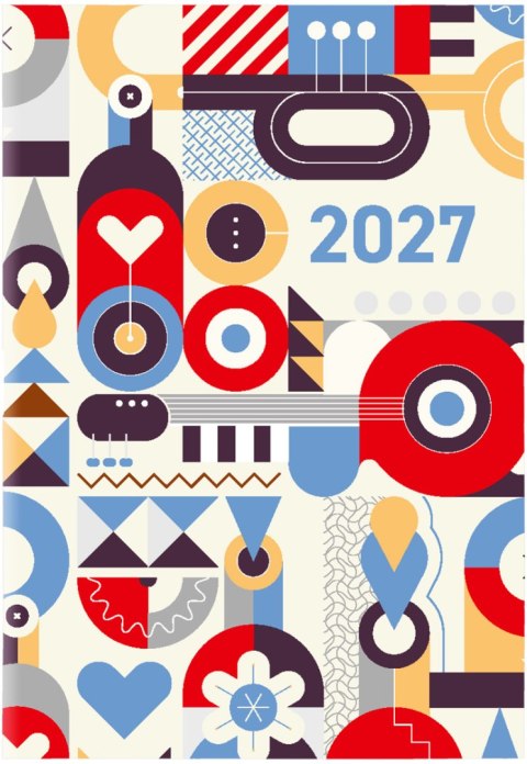Kalendarz Kieszonkowy A7 PCV bezbarwny mix 2027, A7040B MIX, WOKÓŁ NAS Wokół Nas