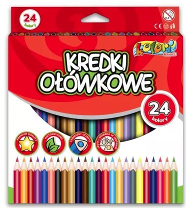 Kredki ołówkowe trójkątne 24 kolory TT8357 SALE Penmate