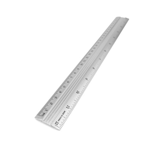 Linijka aluminiowa D.RECT 30cm srebrna LEVIATAN D.RECT