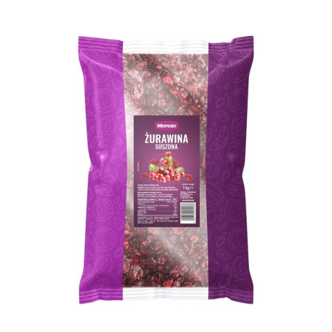 MORESO Żurawina suszona cięta 1kg Moreso