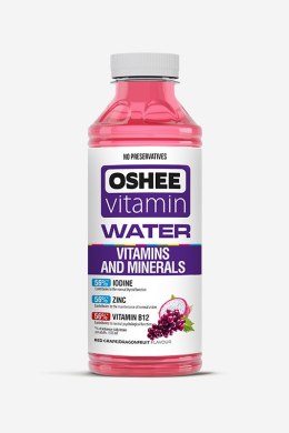 Napój OSHEE Vitamin Water witaminy i minerały o smaku czerwonych winogron 555 ml Oshee