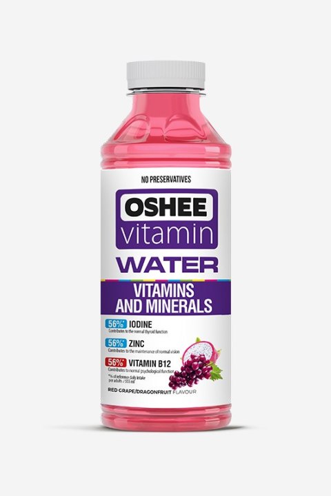 Napój OSHEE Vitamin Water witaminy i minerały o smaku czerwonych winogron 555 ml Oshee