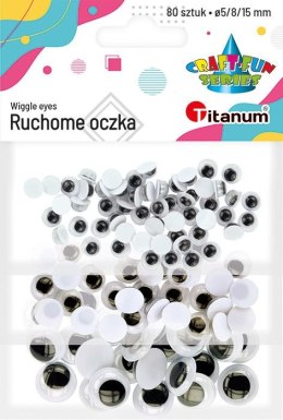 Oczka ruchome mix rozmiarów (80) 361947 TITANUM (X) Titanum