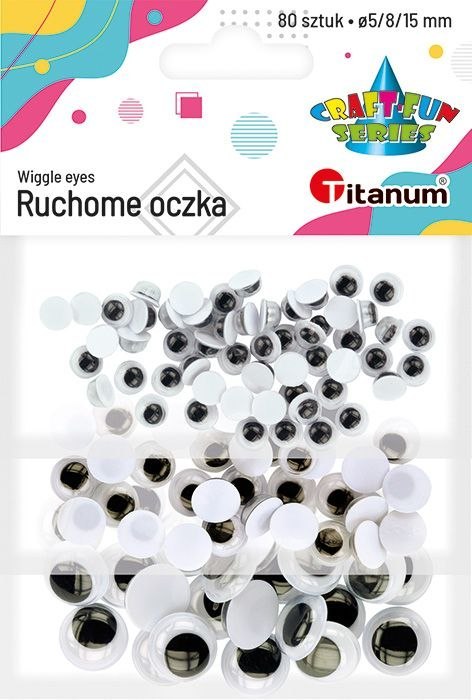 Oczka ruchome mix rozmiarów (80) 361947 TITANUM (X) Titanum