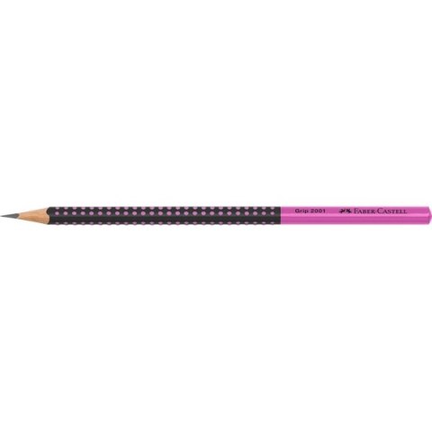 Ołówek GRIP 2001 TWO TONE CZARNY/RÓŻOWY Faber-Castell 517011 FC Faber-Castell