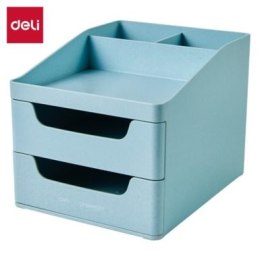 Organizer na biurko - szufladki Deli EZ421, Urbanroot, niebieski Deli