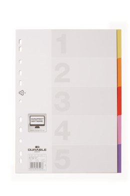 Przekładki VARICOLOR 1-5, A4, z PP 6732-27 DURABLE Durable