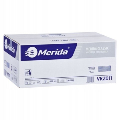 Ręczniki papierowe składane ZZ Merida zielone, 4000 szt./op., VKZ011 Papernet
