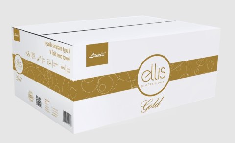 Ręczniki składane V PROFESSIONAL GOLD białe/wzór biały 2500 składek celuloza ELLIS (ZZ) 2578 Ellis