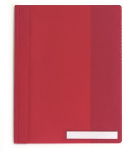 Skoroszyt A4 z przezroczystą okładką, szeroki PCW czerwony 251003 DURABLE Durable