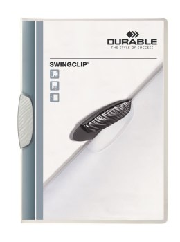 Skoroszyt DURABLE SWINGCLIP zaciskowy , do 30 kartek biały 2260-02 Durable