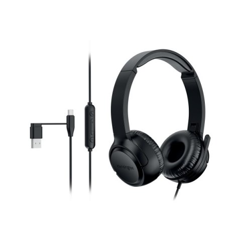 Słuchawki Kensington nauszne H950 EQ, USB-A/USB-C, K97469WW Kensington