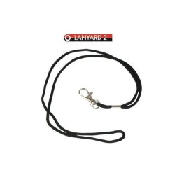 Smycz do identyfikatorów z karabińczykiem OPUS LANYARD 2 czarny 50 szt. OBS041CZA Opus