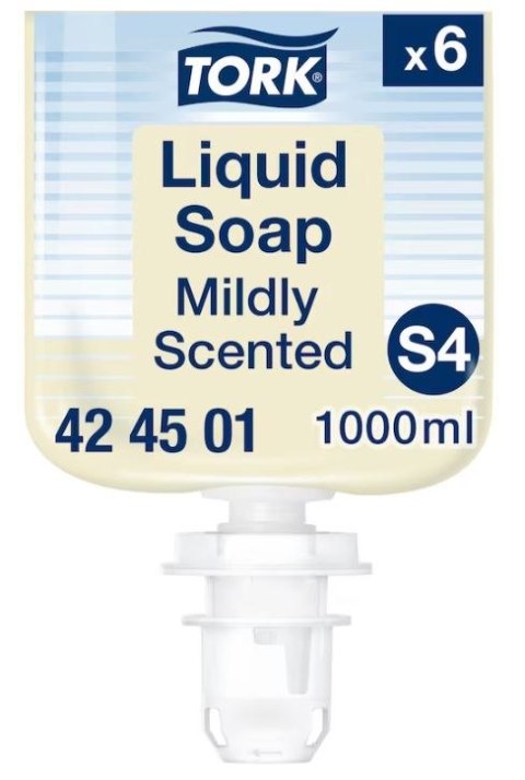 TORK Mydło w płynie delikatnie perfumowane, system S4 Premium kremowe, mydła 1l, 424501 Tork