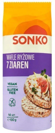 Wafle ryżowe SONKO 7 ziaren 130g 14szt. Sonko