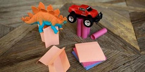 Bloczek samoprzylepny POST-IT (654N), 76x76mm, 1x100 kart., jaskrawy różowy Post-It 3M