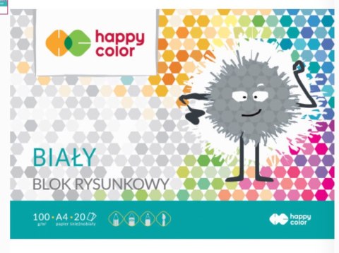 Blok rysunkowy biały A3, 100g, 20 ark, Happy Color HA 3710 3040-0 Happy Color Blok rysunkowy biały A3, 100g, 20 ark, Happy Color HA 3710 3040-0 Happy Color