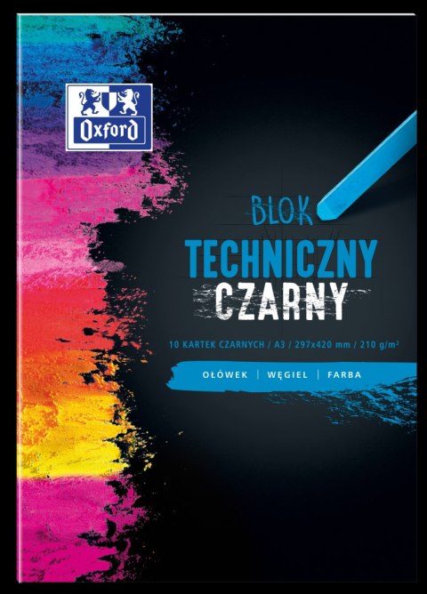 Blok techniczny OXFORD A3 10k 210G czarny 400093235 Oxford Blok techniczny OXFORD A3 10k 210G czarny 400093235 Oxford