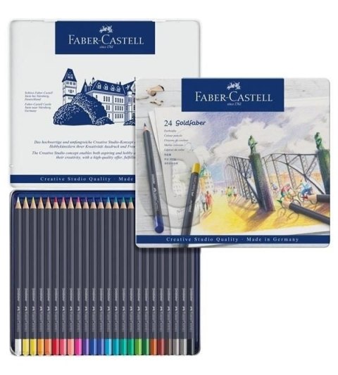 Kredki pastelowe suche 12 kolorów GOLDFABER, FABER CASTELL 128224 Faber-Castell Kredki pastelowe suche 12 kolorów GOLDFABER, FABER CASTELL 128224 Faber-Castell