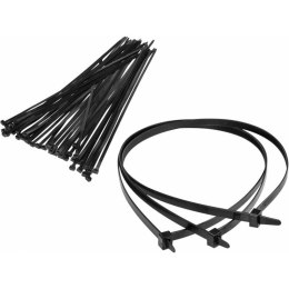 Opaski zaciskowe 300*3.6mm czarne (100) tretytki trytytki Defenzo