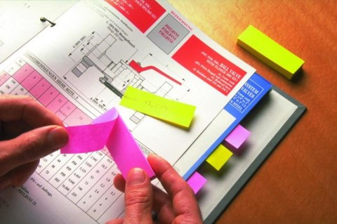 Znaczniki POST-IT (670/5), papier, 15x50mm, 5x100 kart., mix kolorów neonowy Post-It 3M Znaczniki POST-IT (670/5), papier, 15x50mm, 5x100 kart., mix kolorów neonowy Post-It 3M