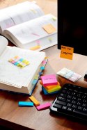 Znaczniki POST-IT (670/5), papier, 15x50mm, 5x100 kart., mix kolorów neonowy Post-It 3M